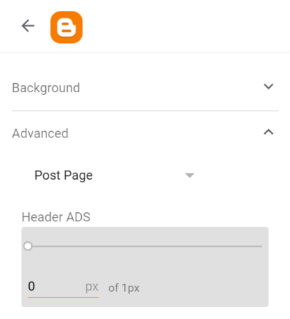 Header Ads on Post Page